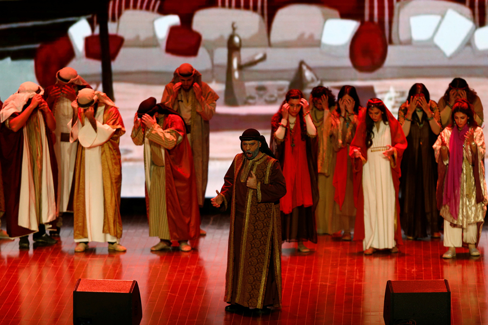 A band participates in an opera performance at a university in Riyadh, Saudi Arabia Saturday. Faisal Al Nasser, Reuters A band participates in an opera performance at a university in Riyadh, Saudi Arabia Saturday. Faisal Al Nasser, Reuters
